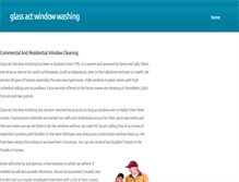 Tablet Screenshot of glassactwindowwashing.com